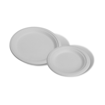 Sugarcane Round Plate - White - Various Sizes