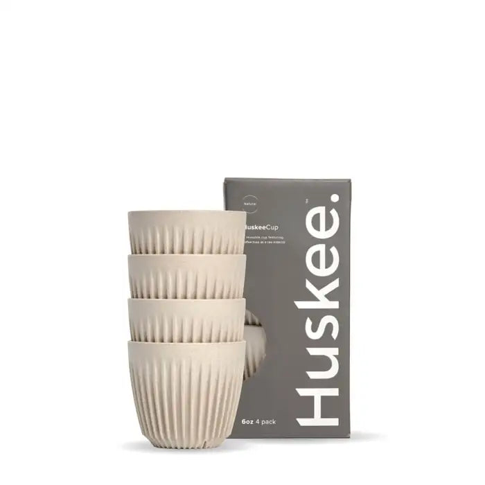 Huskee Original Reusable Coffee Cups 4-Pack - Various Styles
