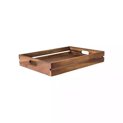 Brooklyn Crate Serving Tray - Acacia Wood - Various Colours