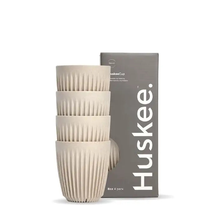 Huskee Original Reusable Coffee Cups 4-Pack - Various Styles