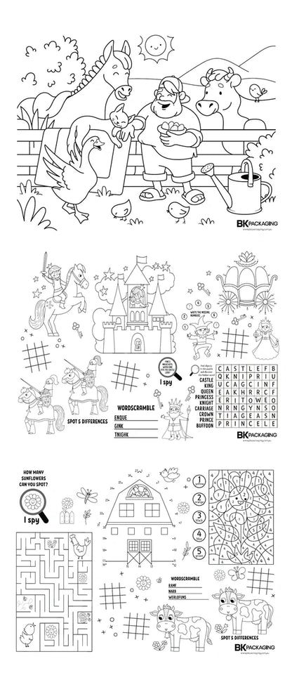 Kids Games Placemats