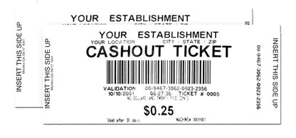 TITO Tickets for Poker Machines - NEW SOUTH WALES ONLY