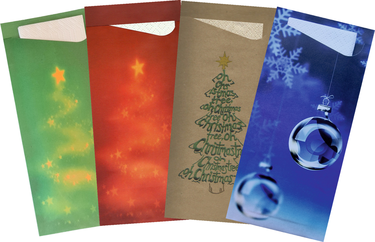 Christmas Pochetta with 2ply Napkin Pouch (Custom Printing Available) - Various Colours