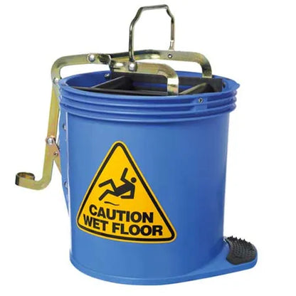 CONTRACTOR MOP BUCKET WITH ROLLER WRINGER 15ltr
