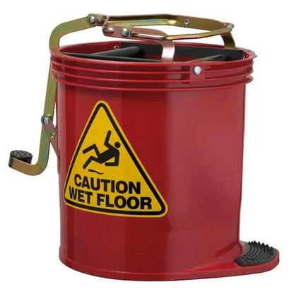 CONTRACTOR MOP BUCKET WITH ROLLER WRINGER 15ltr