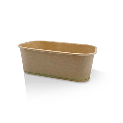 PLA Coated Kraft Rectangular Container - Various Sizes