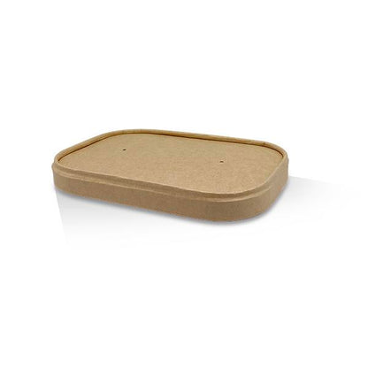 Rectangular Container Lid to fit 500ml-1000ml - Various Material (PLA/CPLA/PP/PET)