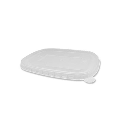 Rectangular Container Lid to fit 500ml-1000ml - Various Material (PLA/CPLA/PP/PET)