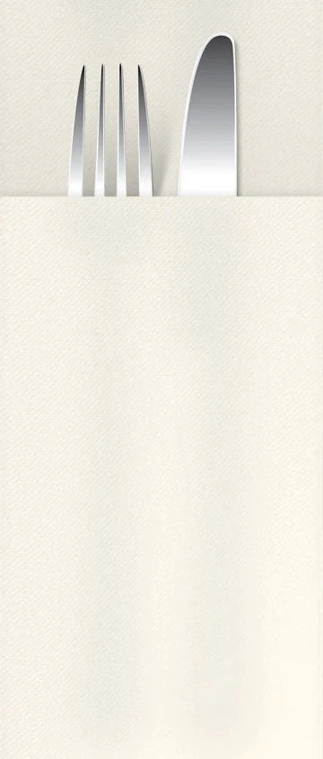 White Premium Airlaid Cutlery Pouch