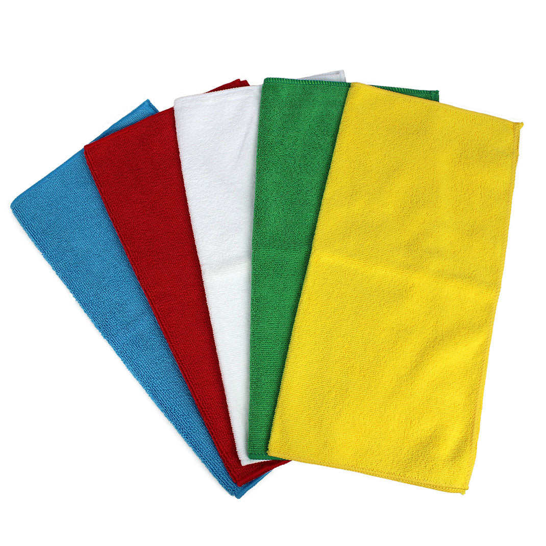 Sabeco All Purpose Microfibre Cloth - 12 pack -  Various Colours
