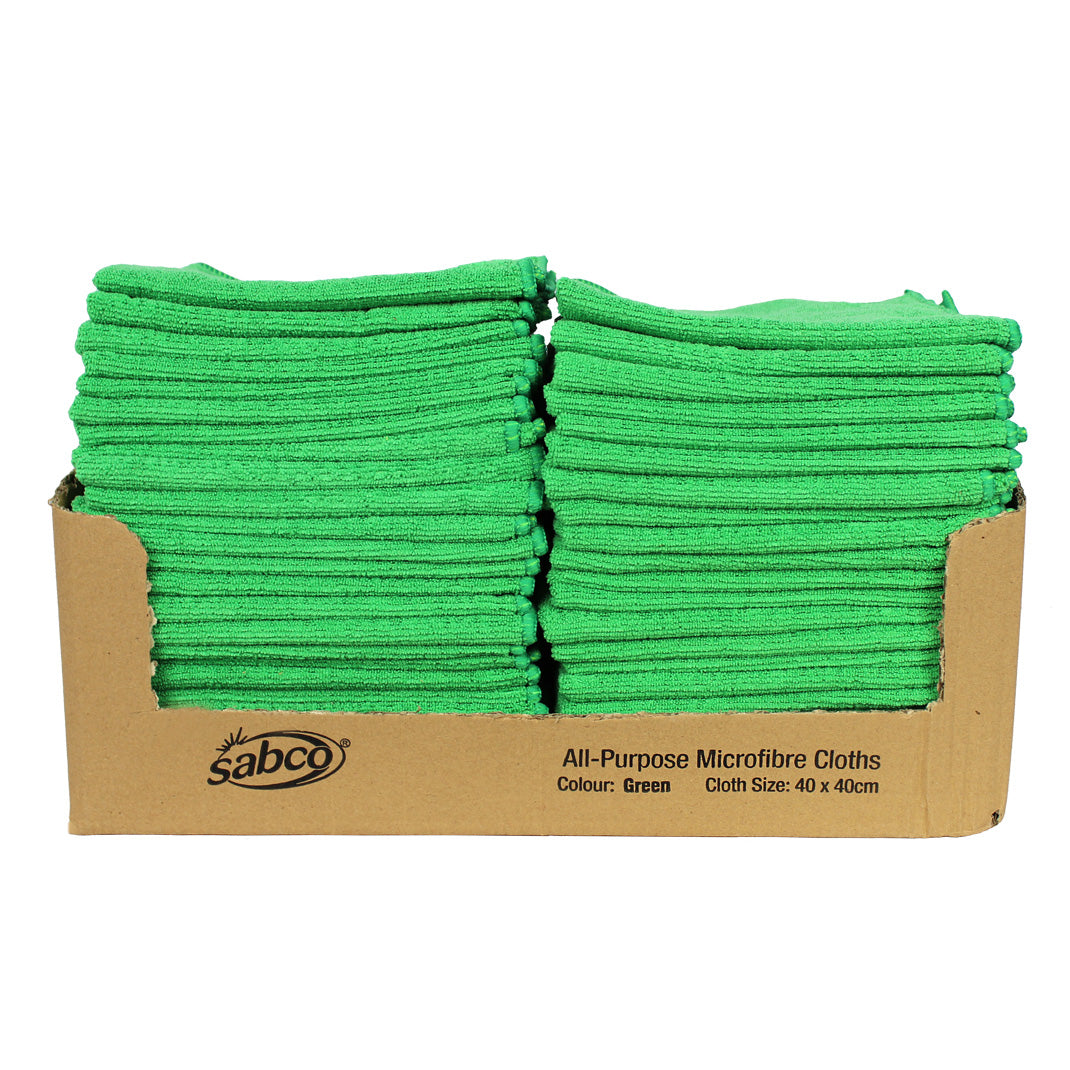 Sabeco All Purpose Microfibre Cloth - 12 pack -  Various Colours