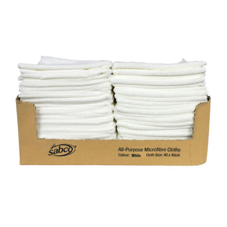Sabeco All Purpose Microfibre Cloth - 12 pack -  Various Colours