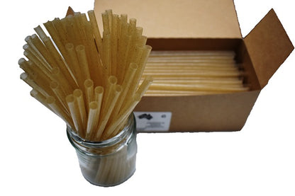 AGAVE Biodegradable Regular Straws - UNWRAPPED - Various Colours