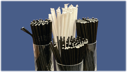 Unwrapped 4ply Paper Eco-Straw - Black - Various Sizes