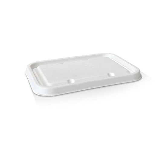 Compostable Sugarcane Takeaway Container Lid - suit 500ml/650ml/750ml