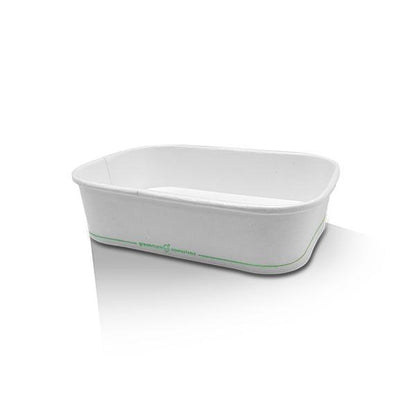 PLA Coated White Rectangular Container - Various Sizes