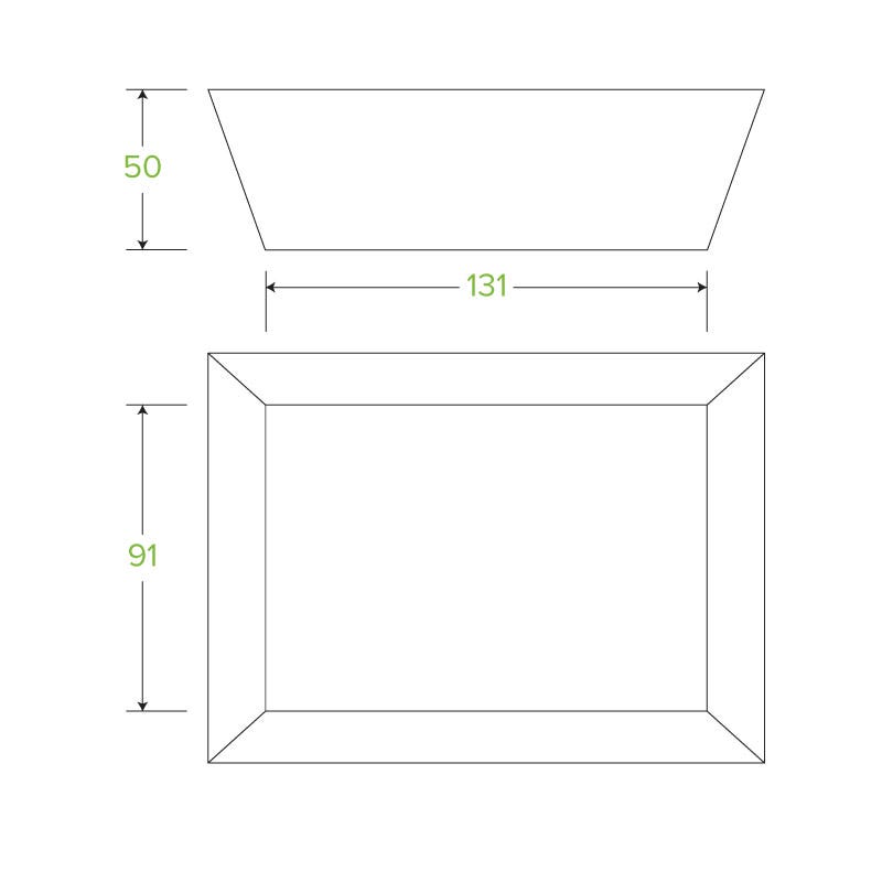 BioBoard Kraft Tray - Various Sizes