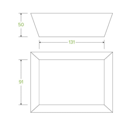 BioBoard White Tray - Various Sizes