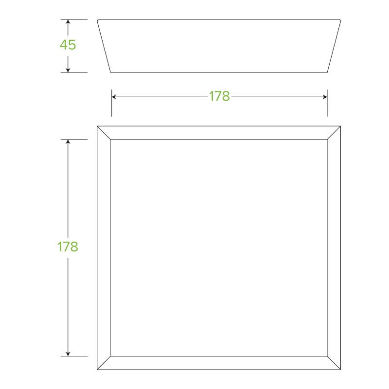 BioBoard Kraft Tray - Various Sizes