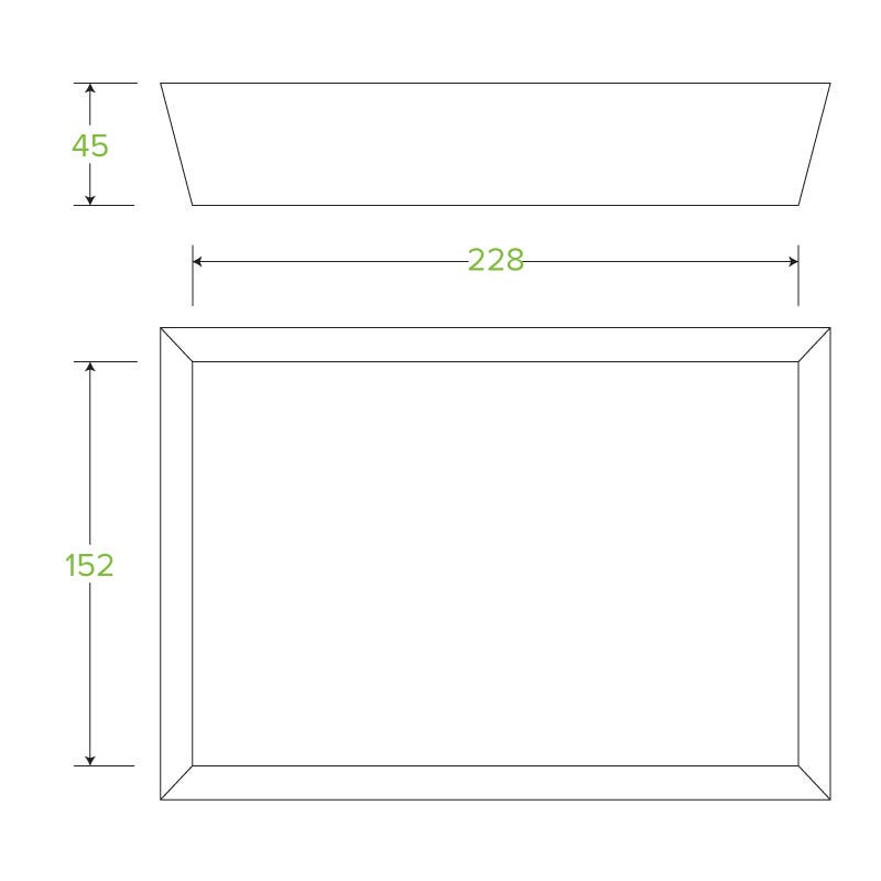 BioBoard Kraft Tray - Various Sizes