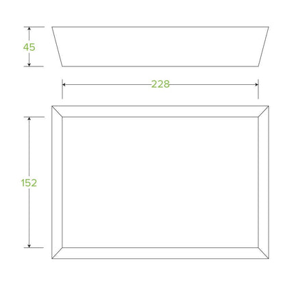 BioBoard White Tray - Various Sizes