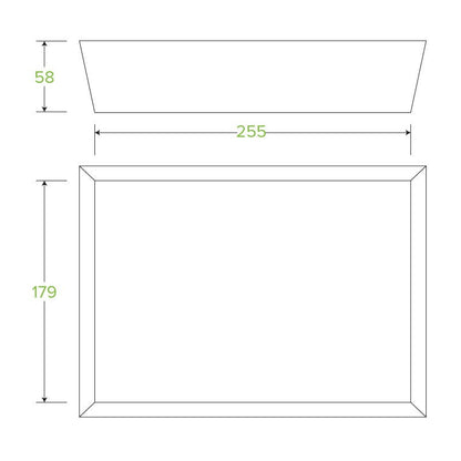 BioBoard White Tray - Various Sizes