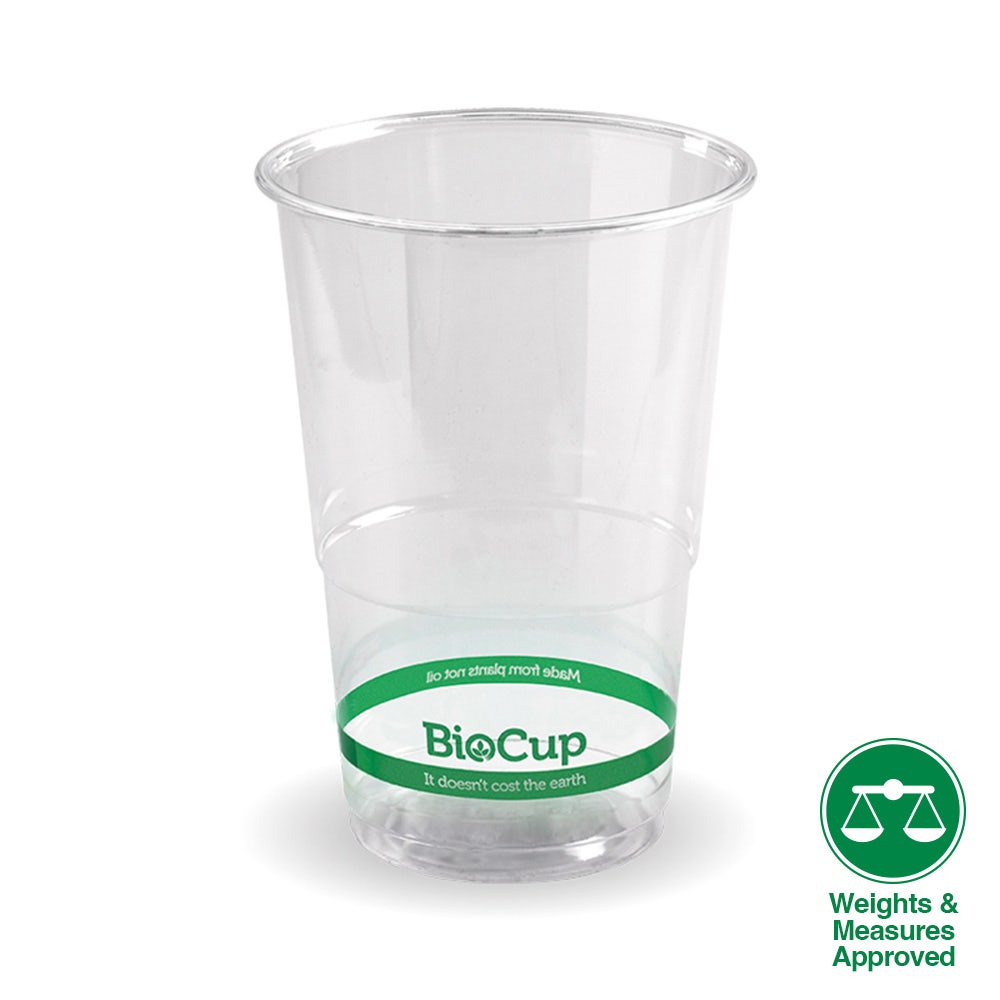 Branded Clear Cold Drink BioCup - Various Sizes