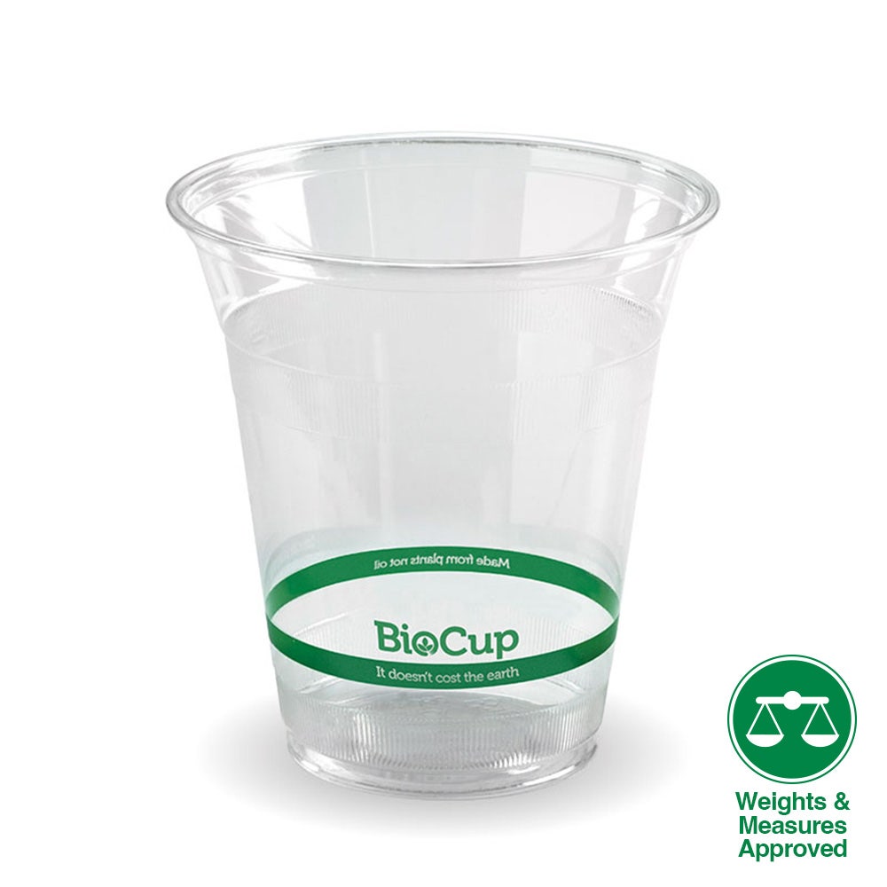Branded Clear Cold Drink BioCup - Various Sizes