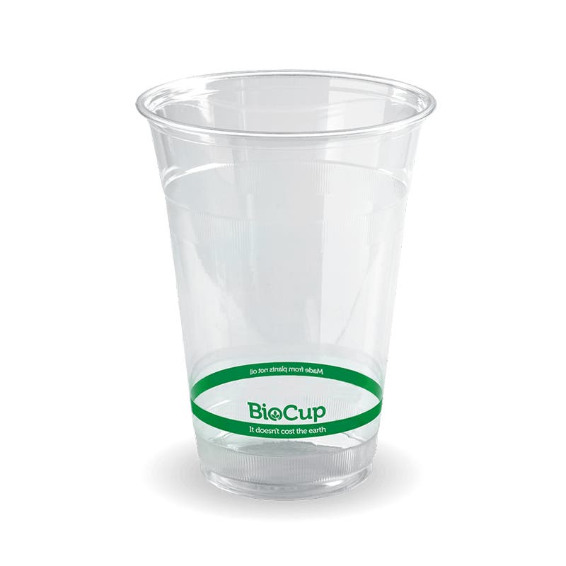 Branded Clear Cold Drink BioCup - Various Sizes