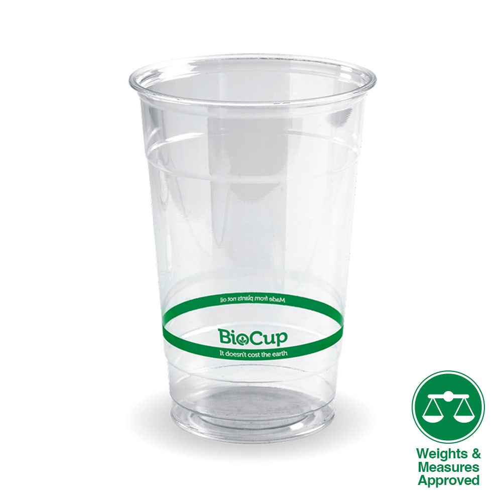 Branded Clear Cold Drink BioCup - Various Sizes