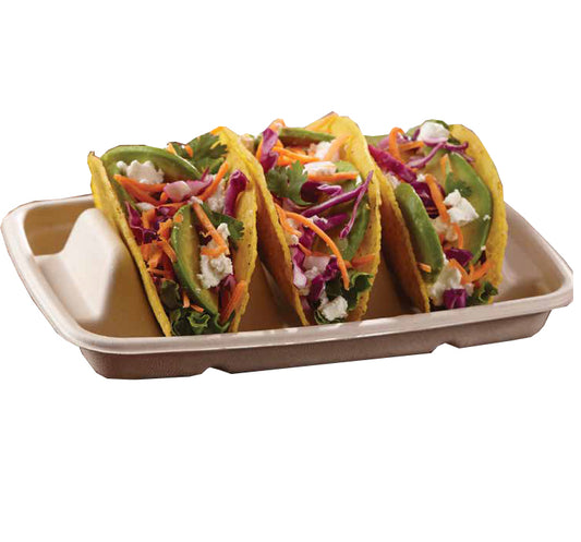Compostable Pulp Taco Tray