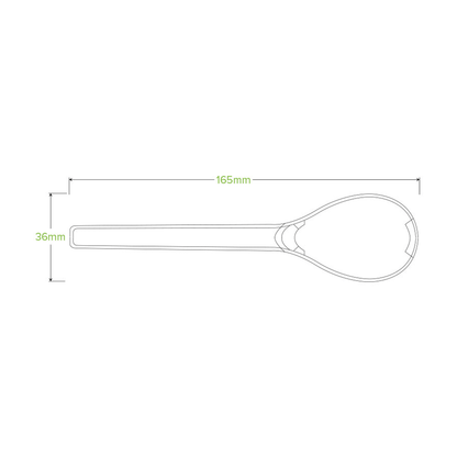 BioPak Compostable 6.5" PLA Spoon