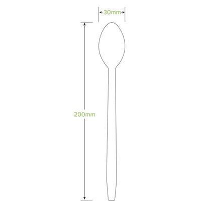 20cm Tall Coated Wood Teaspoon