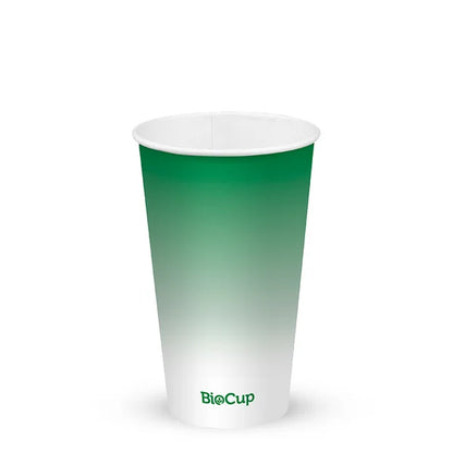 500ml / 16oz Green Cold Paper BioCup