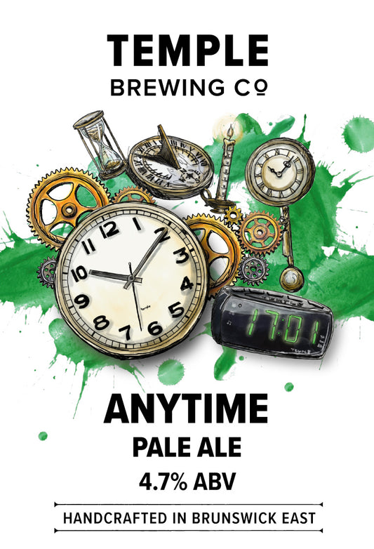 Temple Brewing Co. Anytime American Pale Ale Keg  (4.7%)