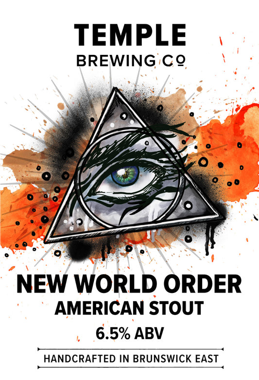 Temple Brewing Co. New World Order American Stout Keg (6.5%)