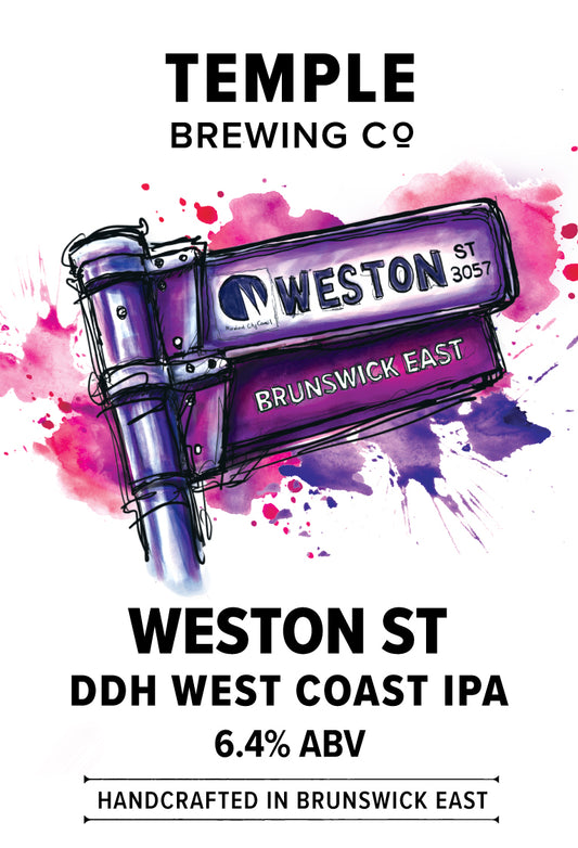 Temple Brewing Co. Weston St DDH West Coast IPA Keg (6.4%)