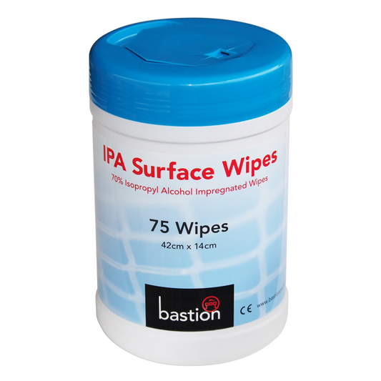 IPA Surface Wipes (75 sheets) - 12 per carton