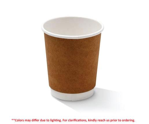 PE Coated Double Wall Standard Kraft Cup - Various Sizes