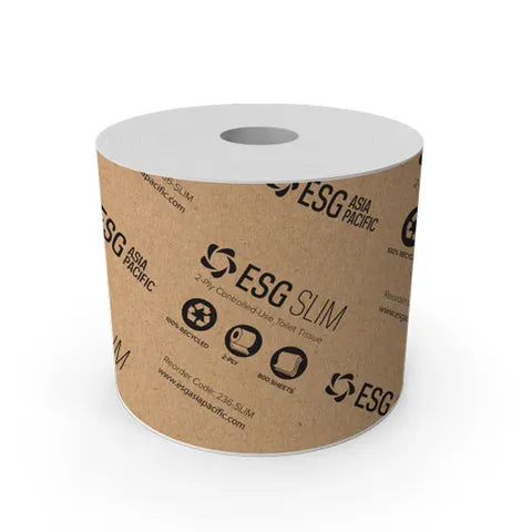 ESG SLIM 100% RECYCLED TOILET TISSUE CONTROLLED USE 2PLY (CTN/36)