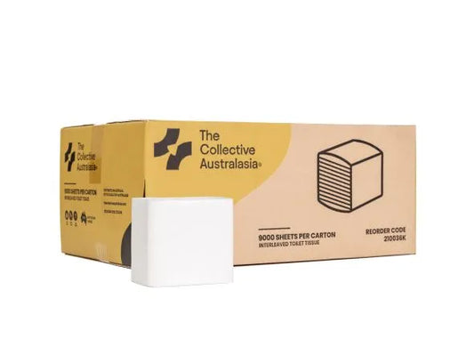 THE COLLECTIVE AUSTRALASIA INTERLEAVE TOILET TISSUE 2PLY / 250 SHEETS
